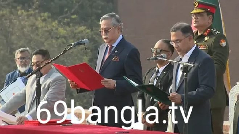 তারেক রহমানের নেতৃত্বে নতুন মন্ত্রিসভার শপথ গ্রহণ অনুষ্ঠান স