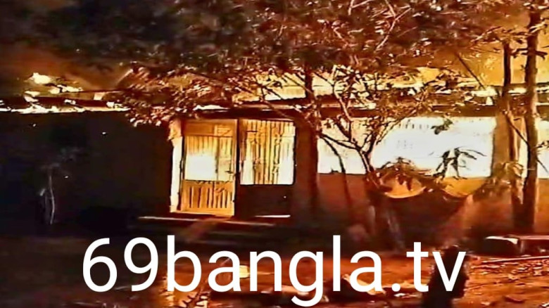 রূপগঞ্জে বৈদ্যুতিক শর্ট সার্কিটে অগ্নিকাণ্ড, চার বসতঘর পুড়ে 